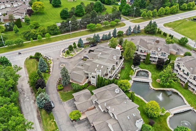 21112 Boulder Cir, Northville, MI 48167 - aerial view of residential area featuring a nearby body of water