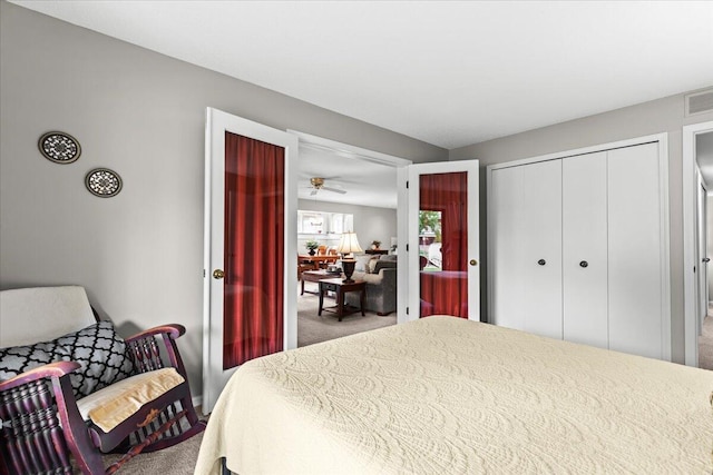 21112 Boulder Cir, Northville, MI 48167 - bedroom featuring light carpet and a closet
