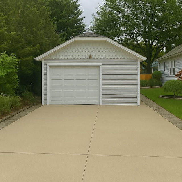 108 S Berrien St, New Buffalo, MI 49117 - detached garage with concrete driveway