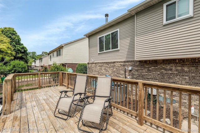 1232 Michael Dr, Westland, MI 48186 - view of wooden terrace