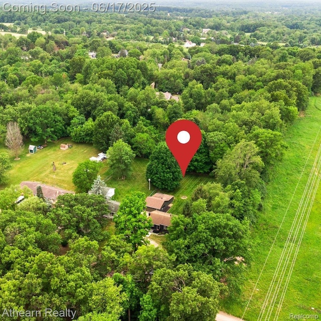 10129 Nimphie Rd, Fenton, MI 48430 - aerial view of a forest