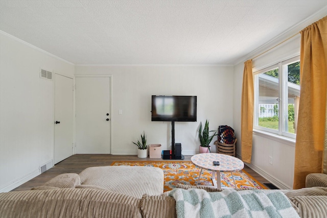 217 S Marshall Ave, Marshall, MI 49068 - living area with wood finished floors and ornamental molding