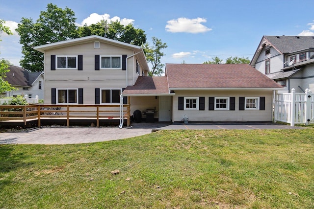 217 S Marshall Ave, Marshall, MI 49068 - back of house featuring a patio area and a deck