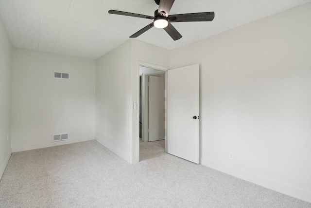 217 S Marshall Ave, Marshall, MI 49068 - spare room with light carpet and a ceiling fan