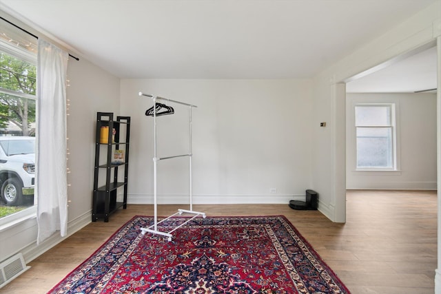 217 S Marshall Ave, Marshall, MI 49068 - exercise room with wood finished floors and baseboards