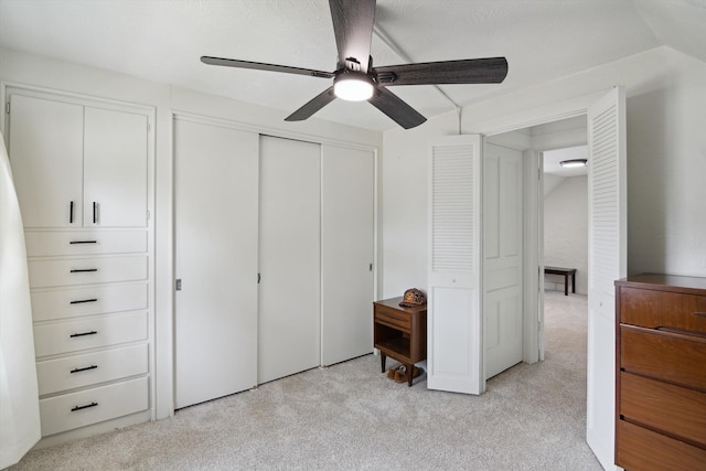 217 S Marshall Ave, Marshall, MI 49068 - bedroom featuring light carpet, a ceiling fan, and a closet