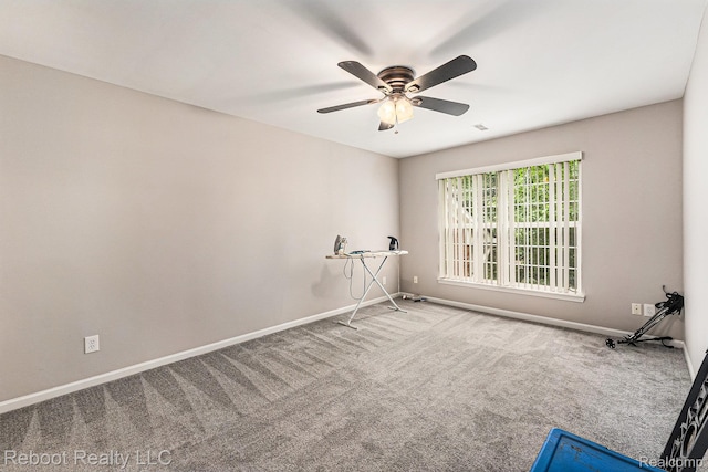 6548 Shetland Ct, Shelby Twp, MI 48316 - empty room with carpet and ceiling fan