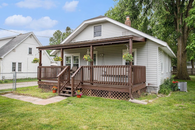 8464 E Michigan Ave, Galesburg, MI 49053 - view of front of house with a chimney