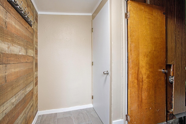8464 E Michigan Ave, Galesburg, MI 49053 - corridor featuring crown molding and wood walls