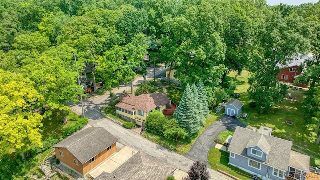 5027 Belemere Ct, Manitou Beach, MI 49253 - bird's eye view of a forest
