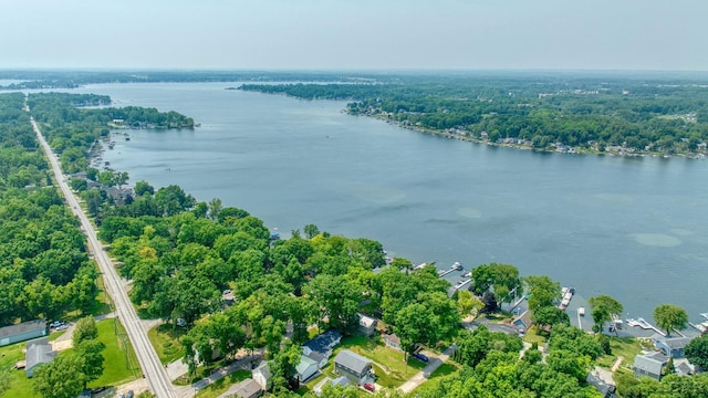5027 Belemere Ct, Manitou Beach, MI 49253 - aerial view of a nearby body of water