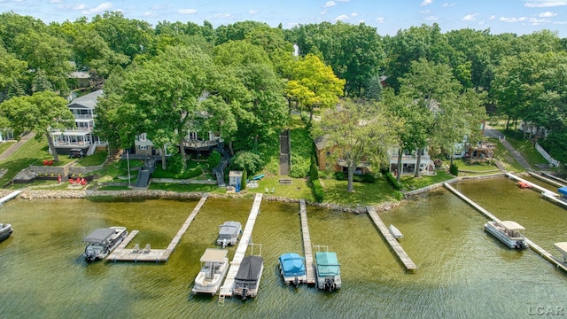 5027 Belemere Ct, Manitou Beach, MI 49253 - bird's eye view of a large body of water