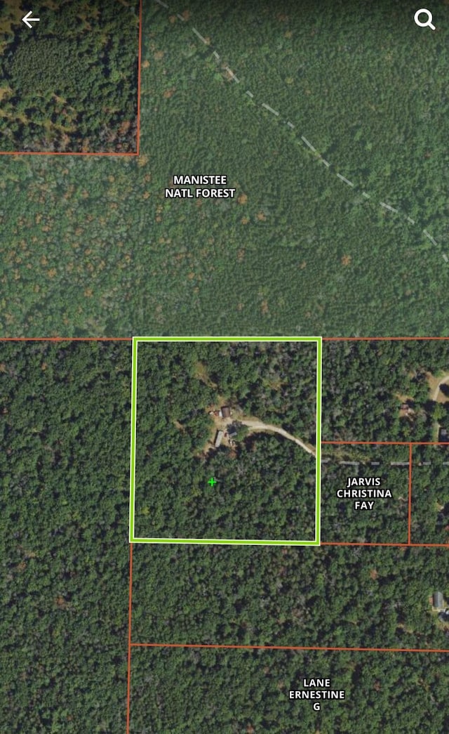 4540 Chalker Rd, Wellston, MI 49689 - map / location with property boundaries highlighted