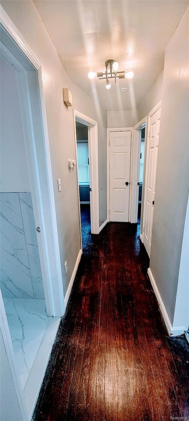 18978 Indiana St, Detroit, MI 48221 - corridor featuring hardwood / wood-style floors and baseboards