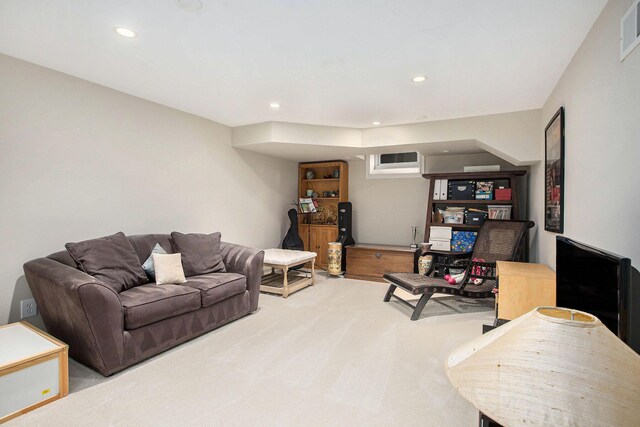 1506 Shadford Rd, Ann Arbor, MI 48104 - living area with recessed lighting and carpet