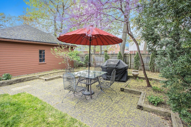 1506 Shadford Rd, Ann Arbor, MI 48104 - view of patio / terrace with area for grilling and outdoor dining area