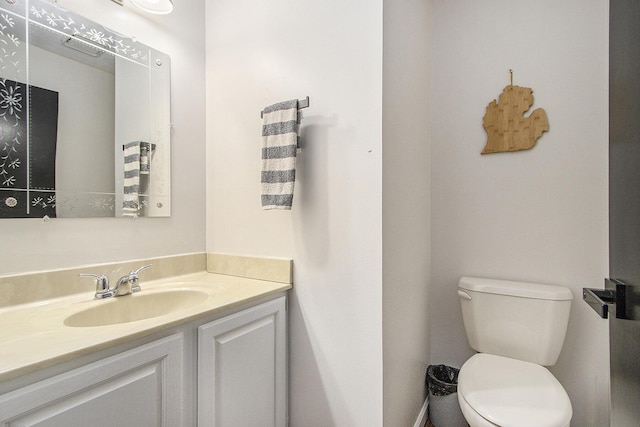 4760 Briarhill Dr, Portage, MI 49024 - half bathroom with vanity and toilet