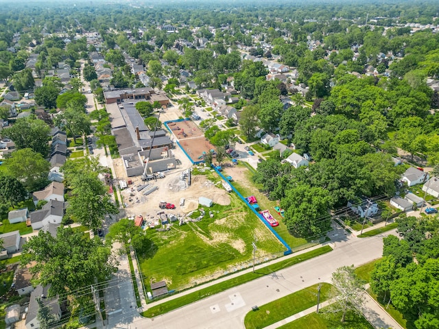 4211 Oakshire Ave, Berkley, MI 48072 - aerial view of property and surrounding area featuring property parcel outlined