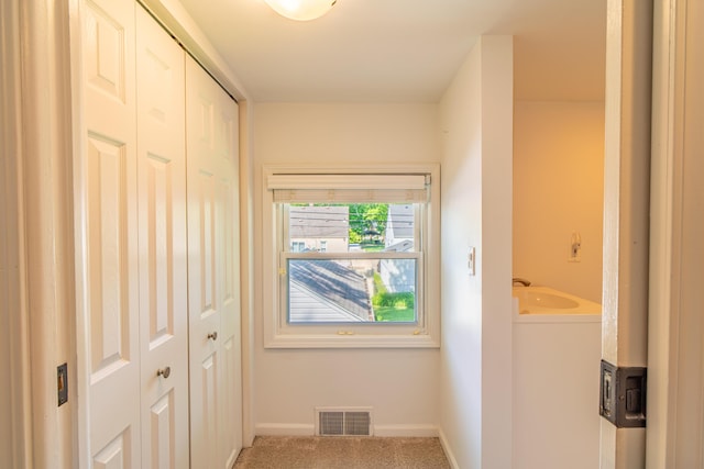 4211 Oakshire Ave, Berkley, MI 48072 - corridor featuring carpet and baseboards
