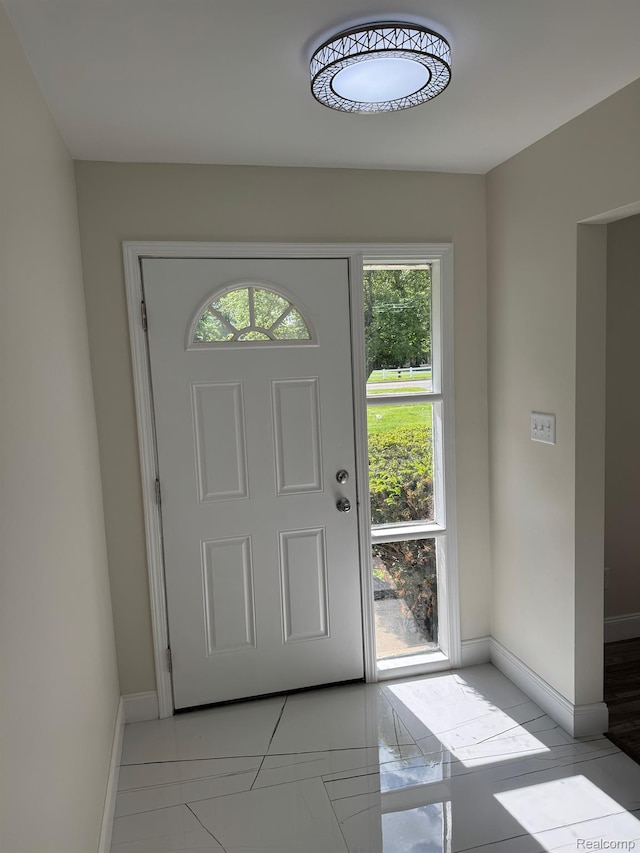 28670 Inkster Rd, Southfield, MI 48034 - entryway with light tile patterned floors