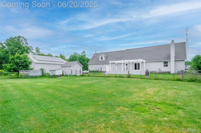 8420 Beers Rd, Swartz Creek, MI 48473 - view of yard featuring a pergola