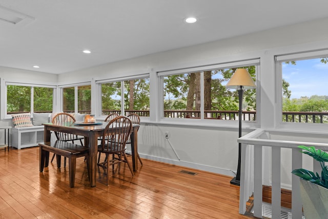 3184 N Lakeshore Dr, Hillsdale, MI 49242 - dining room featuring wood-type flooring and recessed lighting