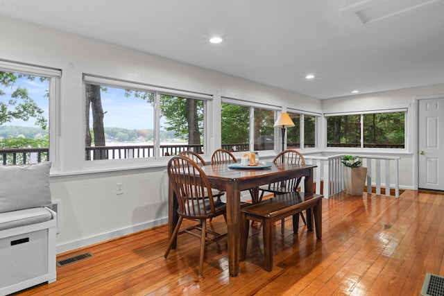 3184 N Lakeshore Dr, Hillsdale, MI 49242 - dining room featuring healthy amount of natural light, light wood-style floors, and recessed lighting