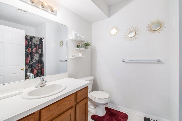 749 W Barrington Cir, Jackson, MI 49203 - full bath with vanity and tile patterned floors