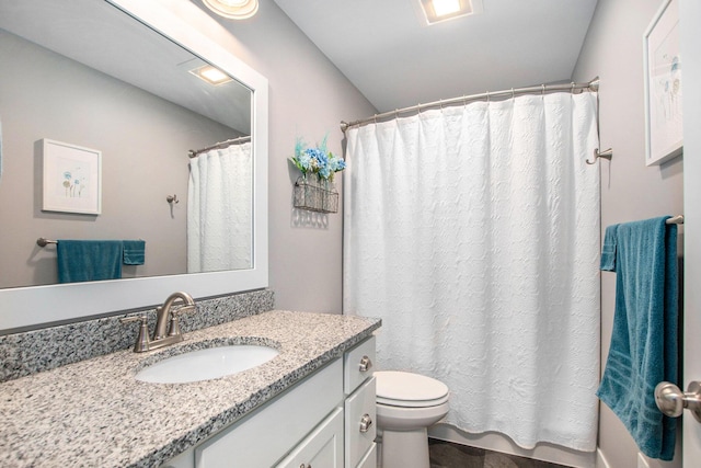 964 Everett Pkwy, South Haven, MI 49090 - bathroom featuring vanity and a shower with curtain