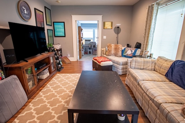 412 E Jefferson St, Hart, MI 49420 - living area featuring wood finished floors and baseboards