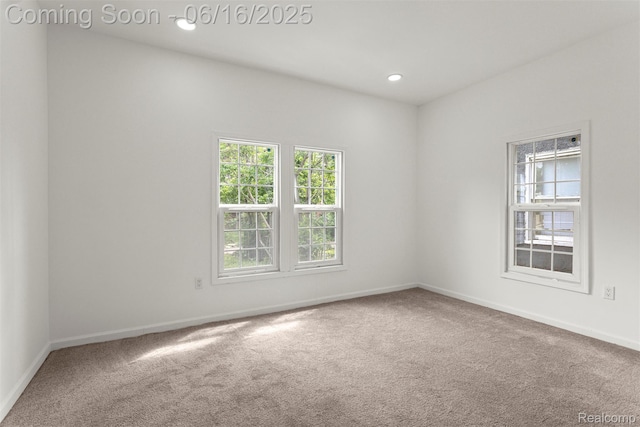 7432 Churchill St, Detroit, MI 48206 - carpeted spare room with baseboards and recessed lighting