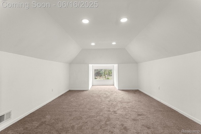 7432 Churchill St, Detroit, MI 48206 - bonus room with carpet flooring, recessed lighting, and vaulted ceiling