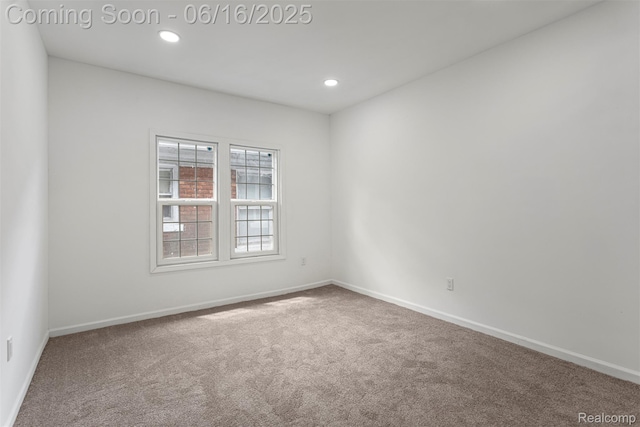 7432 Churchill St, Detroit, MI 48206 - spare room featuring carpet and recessed lighting