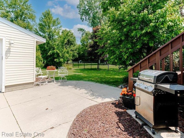 871 Vanderpool Dr, Troy, MI 48083 - view of patio / terrace with area for grilling