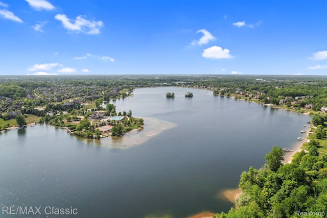 24825 Reeds Pointe Dr, Novi, MI 48374 - drone / aerial view of a large body of water