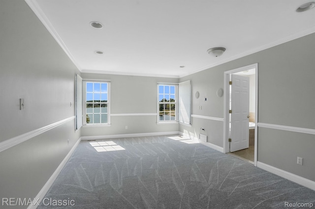 24825 Reeds Pointe Dr, Novi, MI 48374 - spare room with ornamental molding and carpet