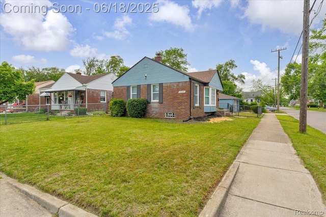 19505 Santa Barbara Dr, Detroit, MI 48221 - bungalow-style house with brick siding and a chimney