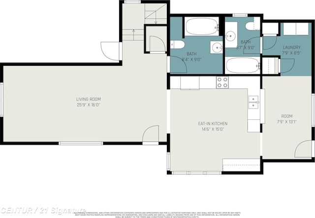 2942 Harrison St, Saginaw, MI 48604 - view of property floor plan