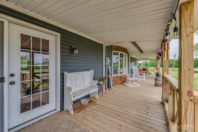4441 Deckerville Rd, Lupton, MI 48635 - view of porch