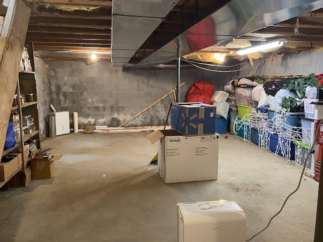 4441 Deckerville Rd, Lupton, MI 48635 - view of unfinished below grade area
