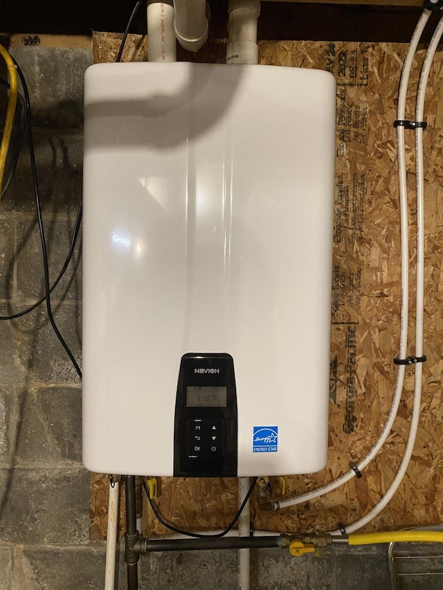 4441 Deckerville Rd, Lupton, MI 48635 - basement view of water heater