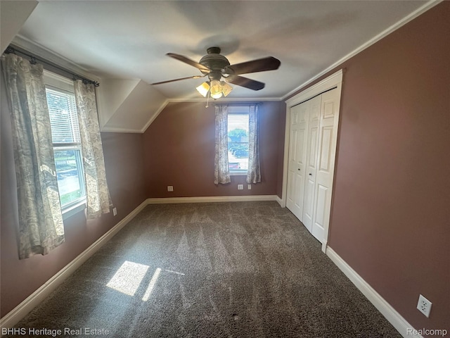 403 N Oak St, Durand, MI 48429 - additional living space featuring plenty of natural light, carpet flooring, and a ceiling fan