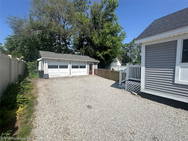 403 N Oak St, Durand, MI 48429 - view of detached garage