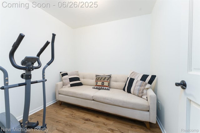 2226 Bowles St, Fenton, MI 48430 - exercise area featuring wood finished floors