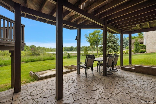 5390 Plantation Dr, Commerce Twp, MI 48382 - view of patio / terrace featuring outdoor dining area