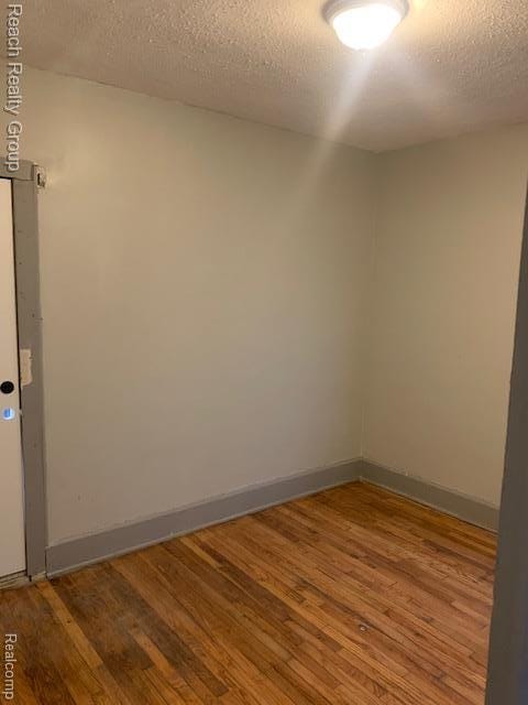 12066 N Martindale St, Detroit, MI 48204 - spare room with wood finished floors and a textured ceiling