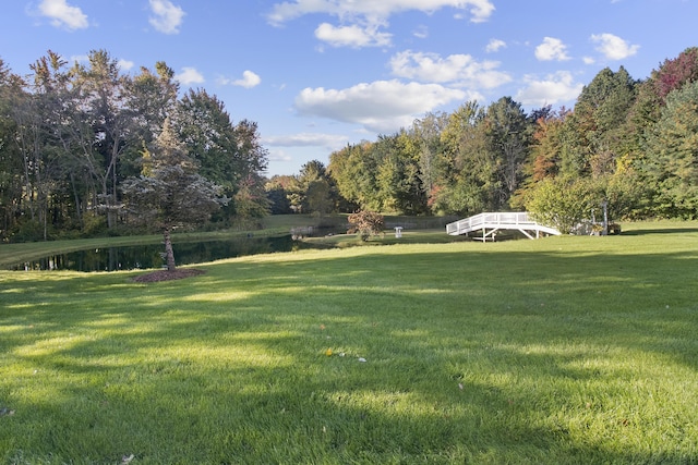 1532 34th St, Allegan, MI 49010 - view of green lawn with a water view