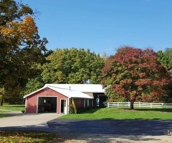 1532 34th St, Allegan, MI 49010 - detached garage featuring driveway