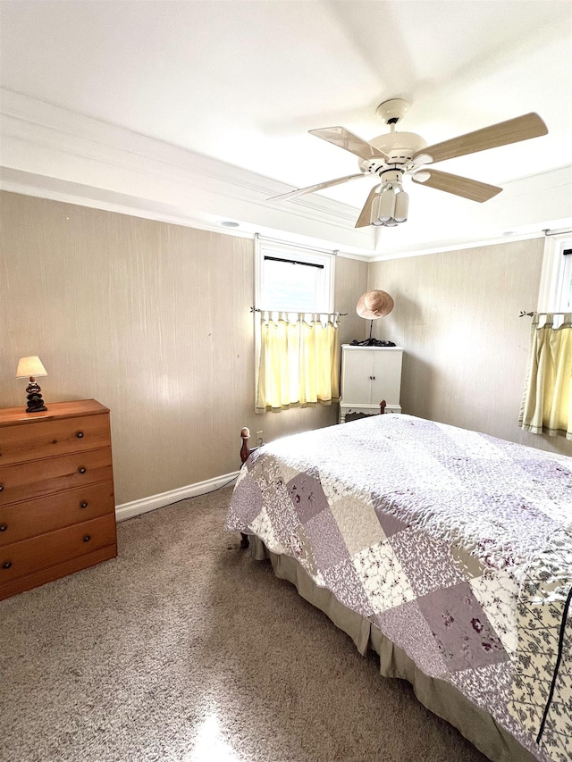343 Bush Ave, Grand Blanc, MI 48439 - bedroom with carpet floors and ceiling fan