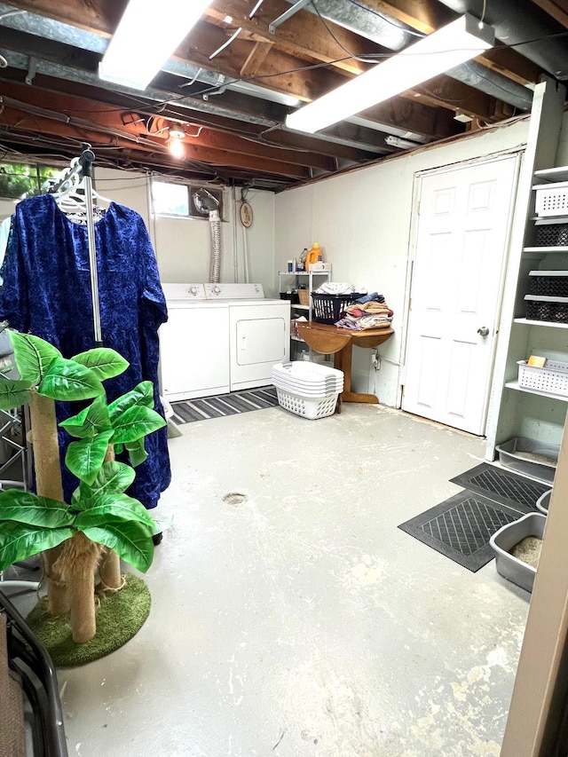 343 Bush Ave, Grand Blanc, MI 48439 - basement featuring washer and dryer